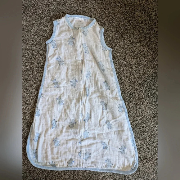 Aden + Anais Muslin Sleep Sack Neutral Elephants Small 0-6mo - Picture 1 of 3